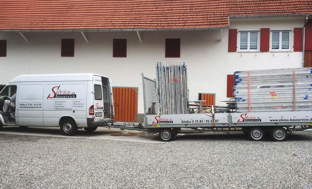 Anlieferung eigenes Gerüst