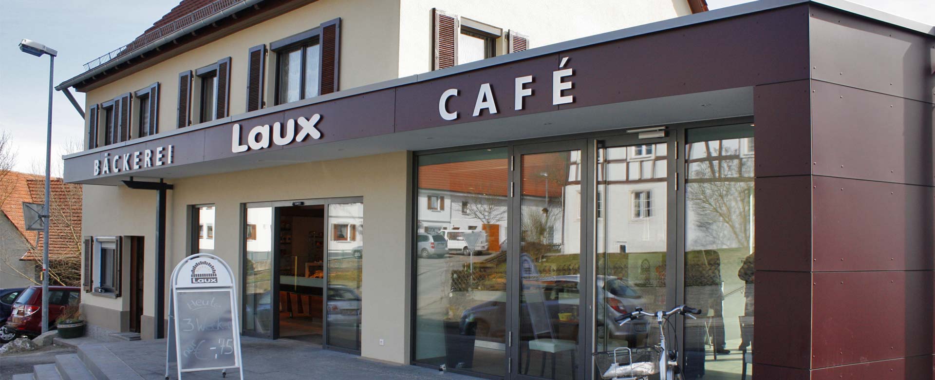 Gebäude von Cafe Laux in Otterswang